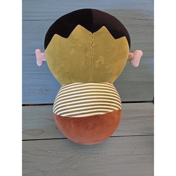 Smoochy Pals Plush Baby Frankenstein 13" Long Plush Huggable Green Halloween Toy - Picture 5 of 9